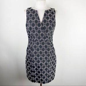 Eva Franco Sheath Embroidered Career Dress Black